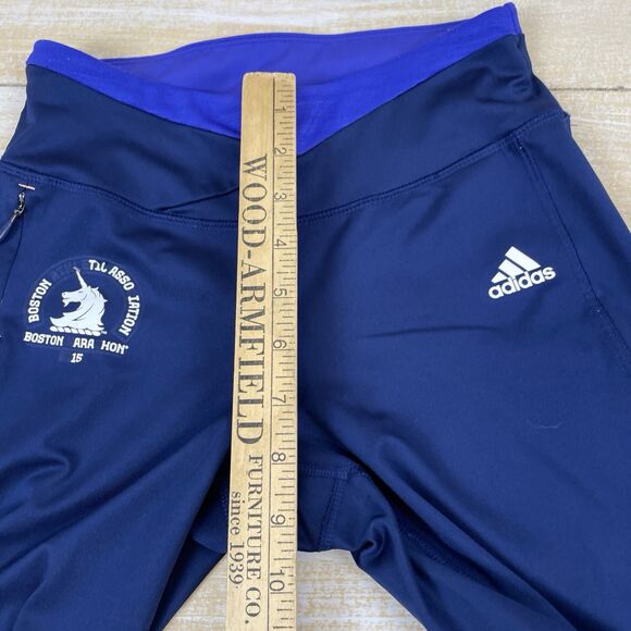 Women's Adidas 2015 Boston Marathon Blue Leggings Size X-Small - Picture 11 of 15